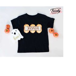 custom toddler halloween costume, pumpkin shirt kids, halloween gifts for kids, personalized halloween gift shirt baby,