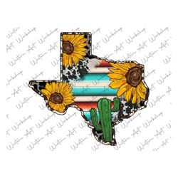 western serape texas sunflower flag png, western cactus, serape pattern, western digital download, png sublimation, inst