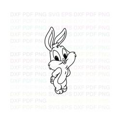 Baby_Bugs_Bunny_Baby_Looney_Tunes Outline Svg Dxf Eps Pdf Png, Cricut, Cutting file, Vector, Clipart - Instant Download