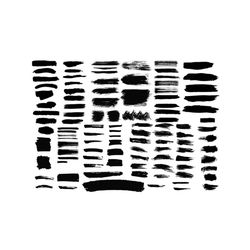 Black Brush Strokes SVG, Paint Strokes SVG Cut Files