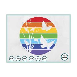 butterfly svg | rainbow svg | pride svg | butterflies svg | gay pride svg | lgbt svg | pride rainbow svg | floral butter