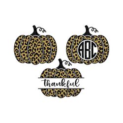 halloween leopard pumpkin svg bundle, thanksgiving pumpkin svg,pumpkin svg,halloween svg,pumpkin monogram frame,cricut,s