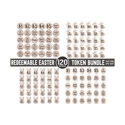 redeemable easter token svg, easter laser files, easter coin svg, easter egg prizes, easter coin, kids laser, glowforge