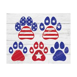 patriotic paw svg bundle, 4th of july svg, dog svg, 4th of july dog svg,american flag svg,patriotic,dog,dogs,dog mom,4th