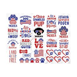 4th of july dog svg bundle, 4th of july svg,dog svg,4th of july dog svg,american flag svg,flag,patriotic,dog,dog mom,4th