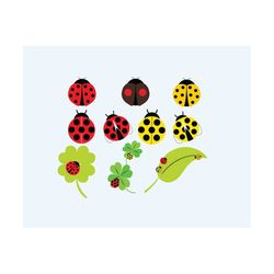 ladybug svg files, ladybug svg files for cricut, ladybug clipart, ladybug on leaf svg files