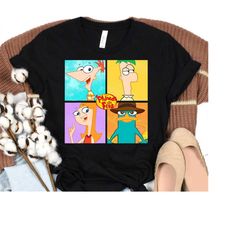 disney phineas and ferb character box up shirt, perry deck the platypus t-shirt, disneyland matching family shirts, magi