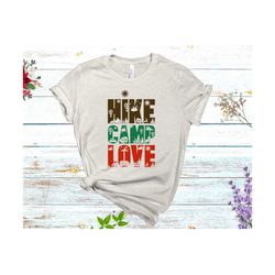 hike camp love svg, happy camper svg, nature, adventure, hiking, travel, forest, zoo, mountain, trekking, svg, cricut sv