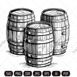 barrels svg, wooden barrel svg,  wine barrels svg, barrels vintage, barrels retro, barrel dxf, barrel png, barrel clipar