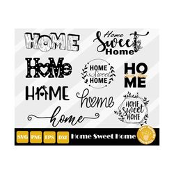 9 x home svg, home sweet home svg, farmhouse svg, welcome home svg, family svg, home sign svg, porch sign svg, instant d