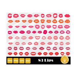 83 lips svg, valentine svg, valentine lips svg, kissing lips svg, makeup svg, lips clipart, lips png, lips cut file, ins