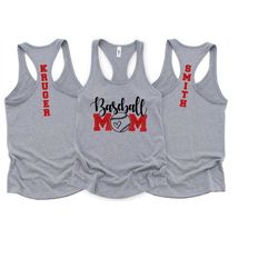 baseball mom personalized tank top baseball mom custom shirt baseball mom tank baseball mom  baseball shirts baseball mo