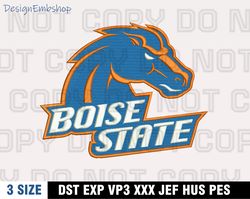 boise state broncos embroidery designs, ncaa machine embroidery design, machine embroidery pattern