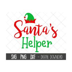 santa's helper svg, elf svg, christmas svg, santa's elf svg, elf squad clipart, elf hat png, santa svg files, cricut sil