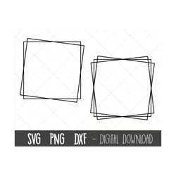 square frame svg, square frame vector, square frame clipart, square outline frame, frame shapes svg, frame cricut silhou