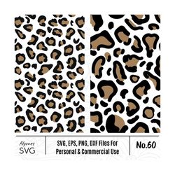 layered leopard print svgs, leopard svg, leopard texture svgs, cheetah print, two color layered leopard pattern for cric
