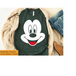 disney mickey & friends mickey mouse big portrait t-shirt, mickey mouse classic pose shirt, wdw disneyland family matchi