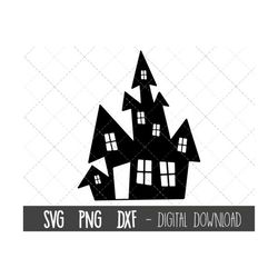 haunted house svg, halloween svg, haunted house clipart, halloween clipart, png, dxf, haunted house cricut silhouette sv