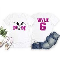 glitter t-ball shirts tball mom shirts cute t-ball shirts baseball shirts tball bling personalized t-ball mom shirts