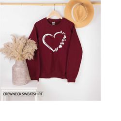 crewneck sweatshirt, camping heart, camper sweatshirts, camp sweater, hunting tee, outdoor lover gift, hiking wild life,