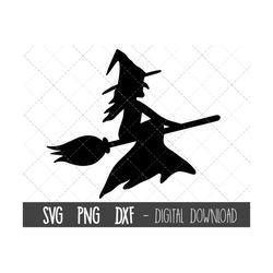 witch svg, witch silhouette svg, halloween svg, witch hat svg, witch broomstick png, dxf, halloween cricut silhouette sv