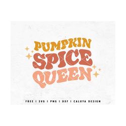pumpkin spice queen svg | pumpkin spice svg | retro fall pumpkin svg | aesthetic svg | retro fall svg | free svg cricut,