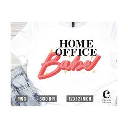 home office babe png file for sublimation or print | girl ceo, retro designs, small business owners | t-shirt making sub