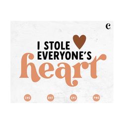 free svg & png link | stole everyone's heart cut file for cricut, cameo silhouette, baby shower quote cutting file, boho