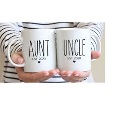 pregnancy announcement, new aunt mug, new uncle gift, future aunt gift, new baby announcement, aunt mug, aunt gift, aunt