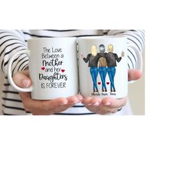 daughter and mother coffee cup mom mug gift for mom from daughter mom daughter gift mothers day gift two daughters mom d