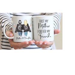 personalized mom mug, mom birthday gift from daughter, mothers day gift for mom, custom mom and daughter gift, daughter