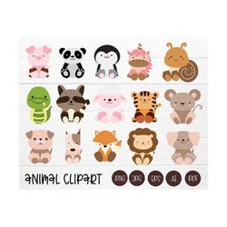 animals cartoon clipart,  kawaii animals png,jpg,pdf, color, pet illustration ,for stickers planner .vector illustration