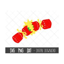 christmas cracker svg, christmas cracker clip art, christmas clip art, christmas cracker png, dxf, xmas cracker cricut s