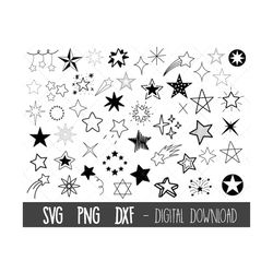 star svg bundle, star svg, stars svg, shooting star, falling star svg, dxf, star clipart, star cut file, star cricut sil