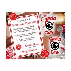 santa cam svg bundle, santa cam svg, printable santa cam letter, santa christmas svg, santa png, svg, cricut silhouette