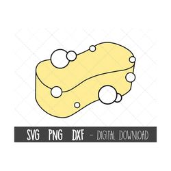 sponge svg, sponge clipart, cleaning clipart, soap svg, soapy sponge png, yellow sponge svg, sponge cricut silhouette sv