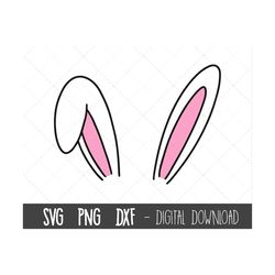 bunny ears svg, easter svg, easter svg, bunny png, rabbit clipart, easter bunny outline, easter sunday cricut silhouette