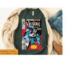 marvel venom lethal protector retro comic graphic t-shirt, marvel disneyland family matching shirts, disney birthday adu