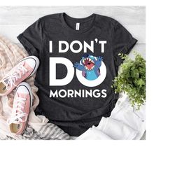 disney stitch don't do mornings, stitch angry moods shirt, disney family matching shirt, walt disney world shirt, disney