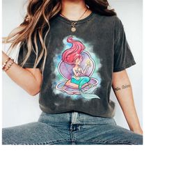 disney the little mermaid ariel cute princess vintage graphic unisex gift t-shirt shirt gift for men women hoodie sweats