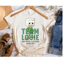 disney ducktales team louie quick-witted fast-talking t-shirt, disneyland family matching shirt, magic kingdom tee, epco