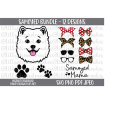 samoyed svg, samoyed png, samoyed clipart, samoyed vector, samoyed sticker, samoyed mom svg, samoyed dad svg, samoyed sh