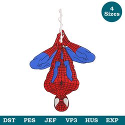 spaiderman machin embroidery design 4 sizes , spiderman embroidery file, movie embroidery shirt, instant download.