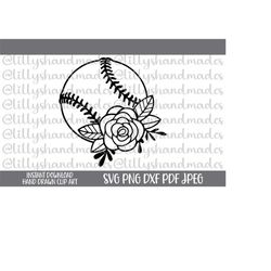 floral softball svg, floral softball png, softball svg designs, softball girl svg, softball life svg, softball decal svg