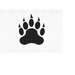 bear claw svg, bear paw png, bear claw clipart, bear claw vector, bear paw svg, bear paw print svg, digital download, sv
