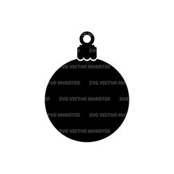 christmas ball ornament svg. vector cut file for cricut, silhouette, pdf png eps dxf, decal, sticker, vinyl, pin