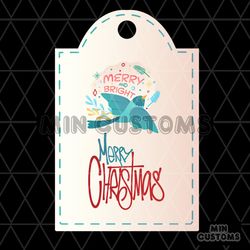 merry christmas card svg, christmas svg, card svg, christmas bright svg