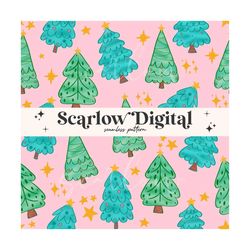 christmas trees seamless pattern sublimation digital design download, christmas seamless, girl christmas seamless, paste