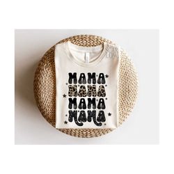 leopard print grunge mama png sublimation design download, vintage mama png, leopard print mama png, glitter mama png, g