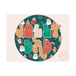 jolly dad png-christmas sublimation design download- santa claus png, dad sublimation, gingerbread png, christmas cookie